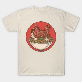 Funny chicken and rice design T-Shirt